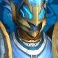 Wowster in a winged helm