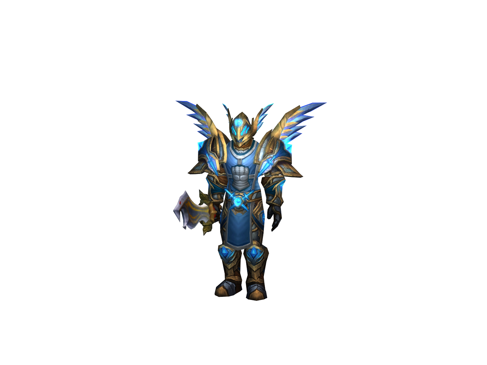 Wowster, a human paladin in winged plate