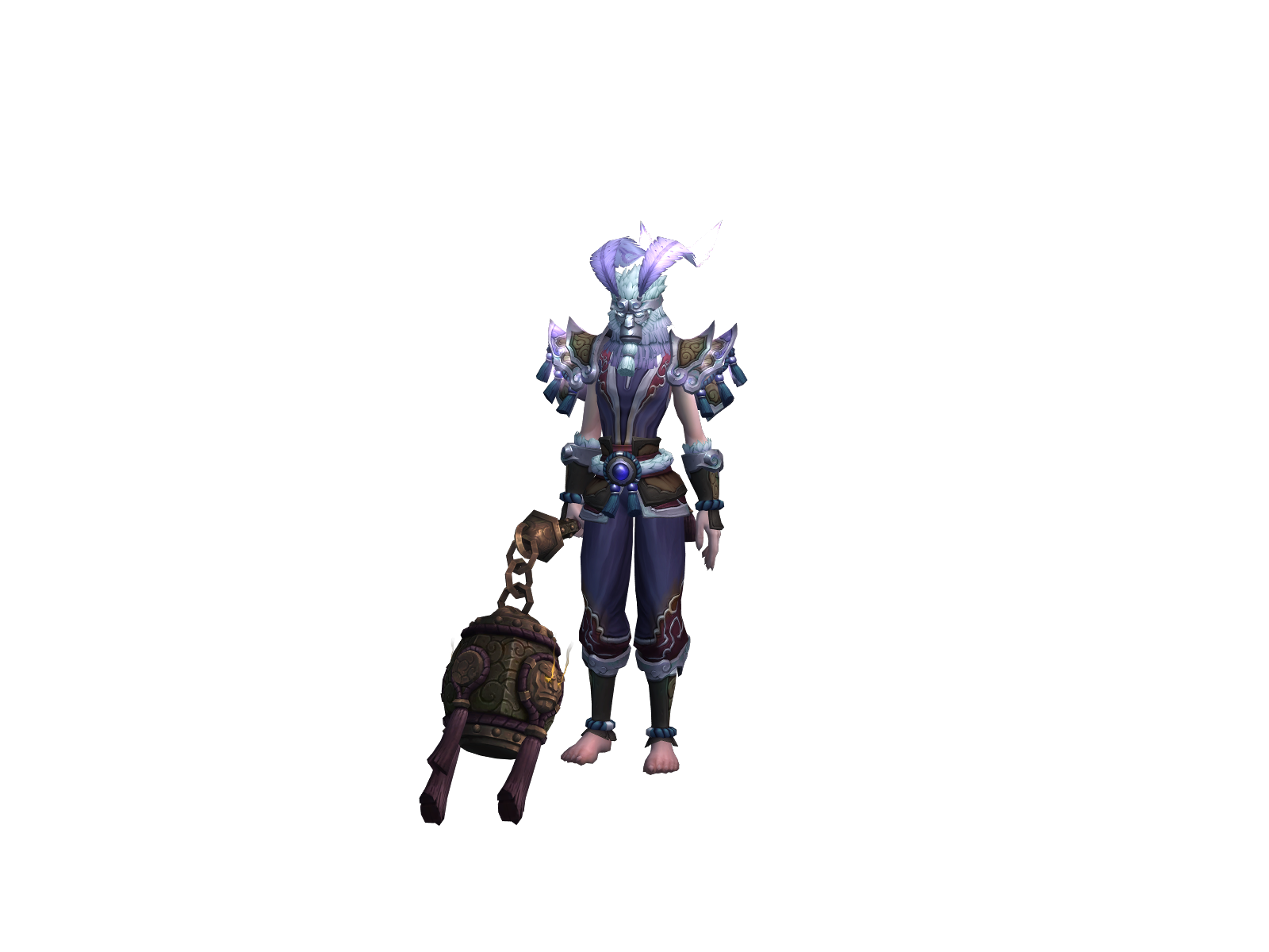 Fleuret 3D character render