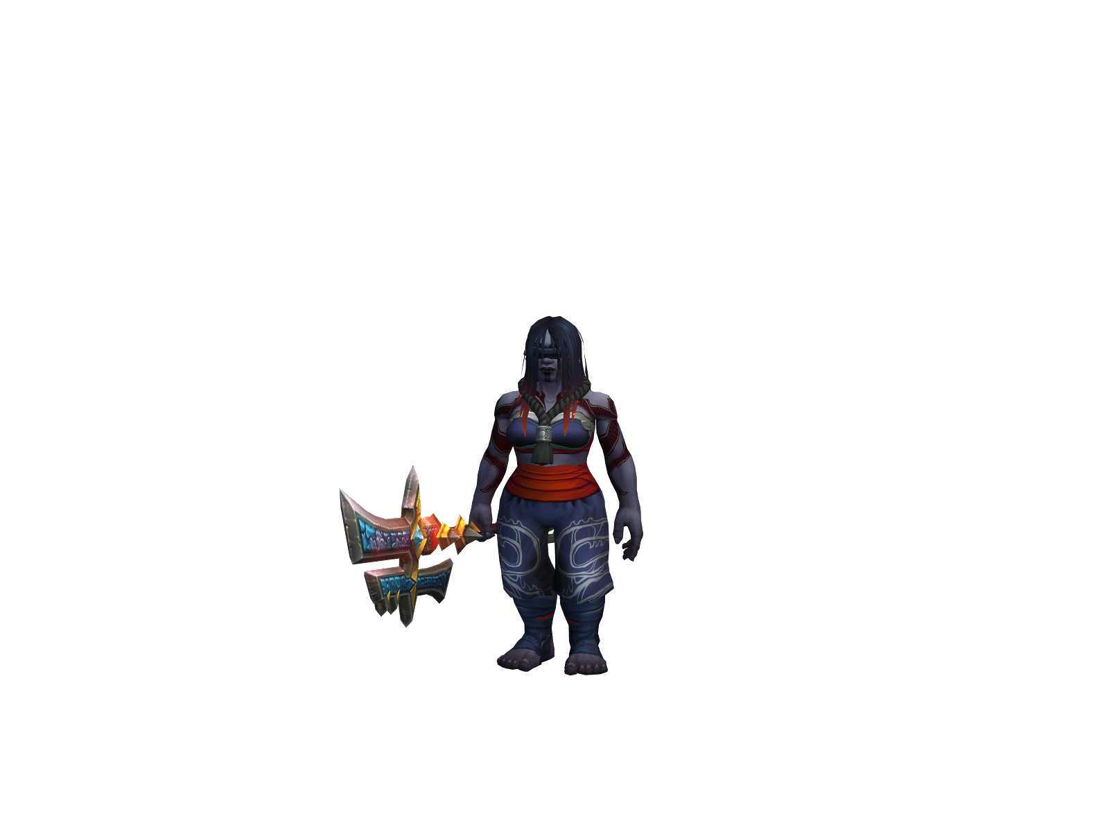 Bénch 3D character render
