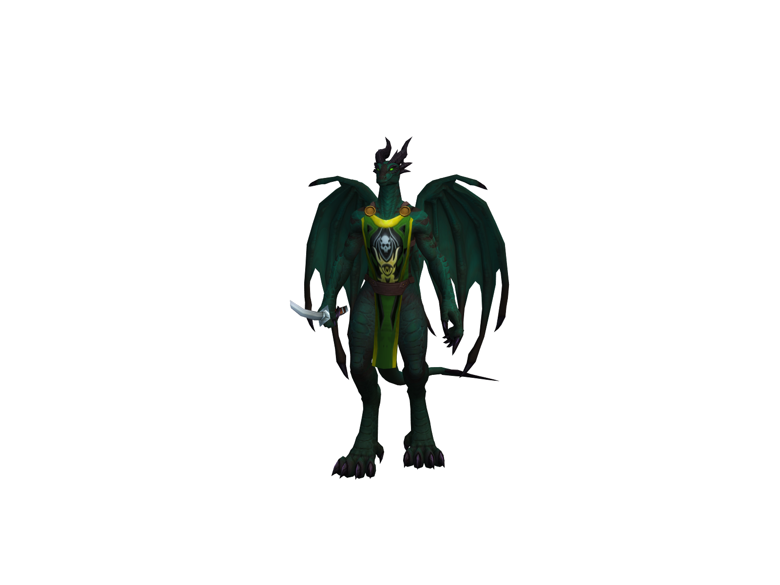 Rayquaza 3D character render