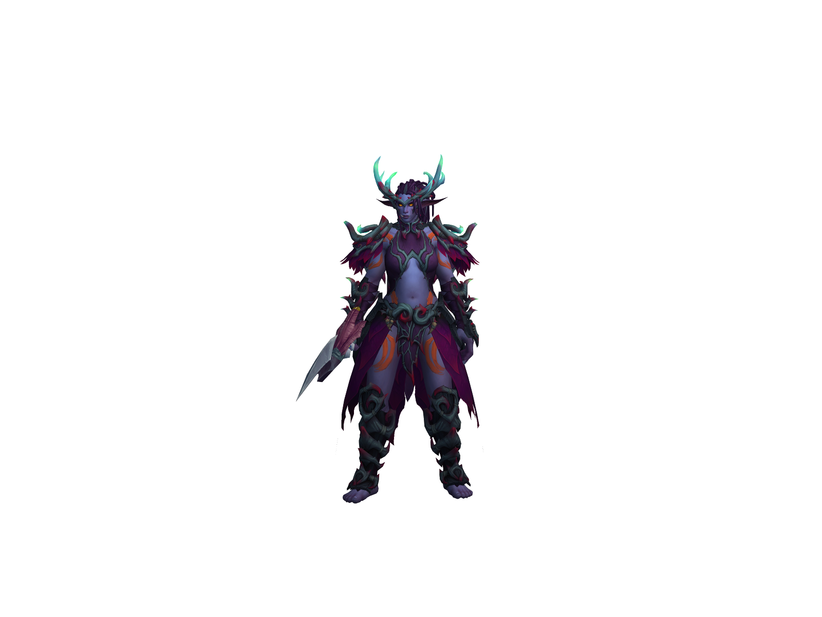 Pürplehaze 3D character render