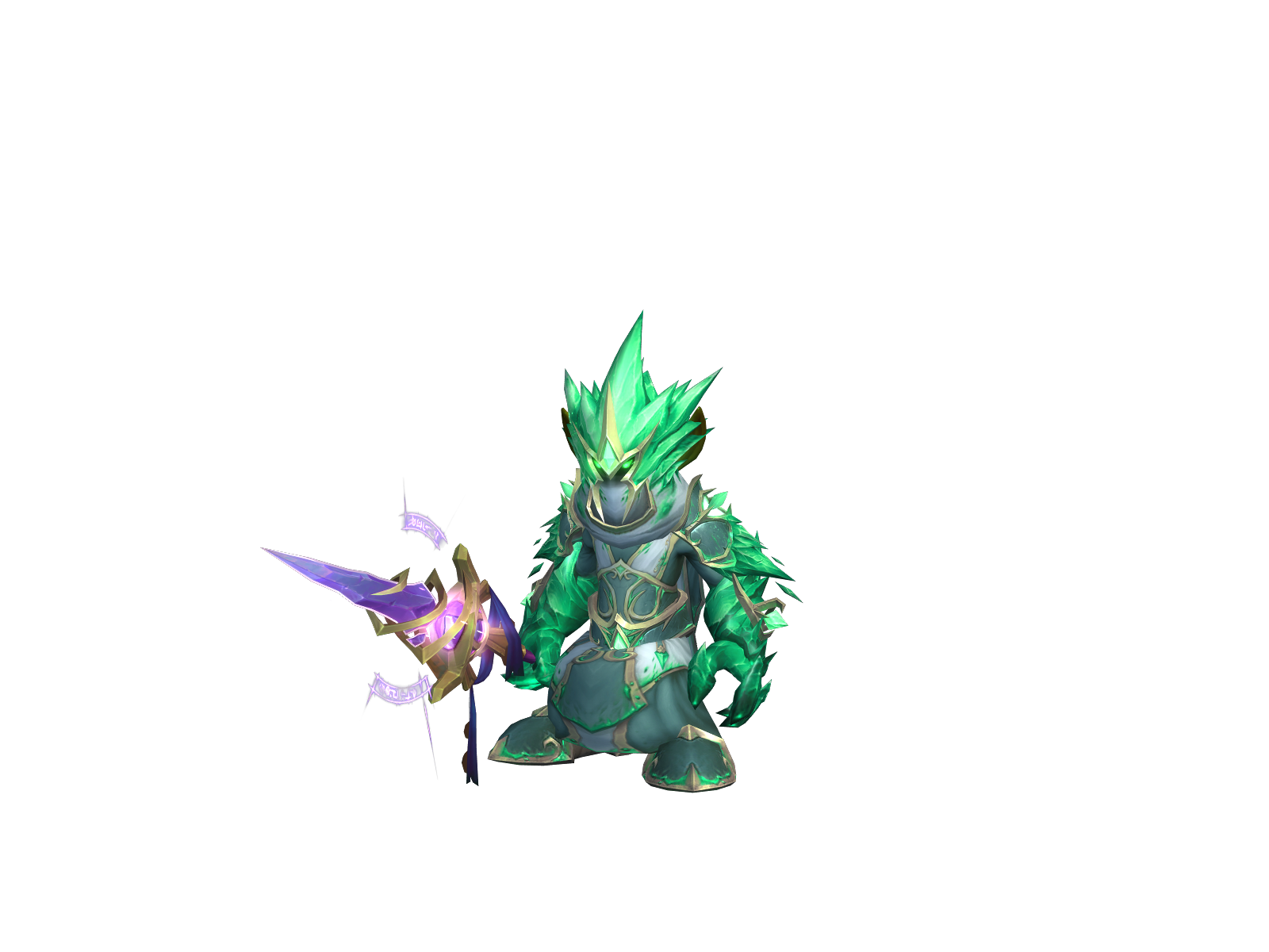 Verdes 3D character render