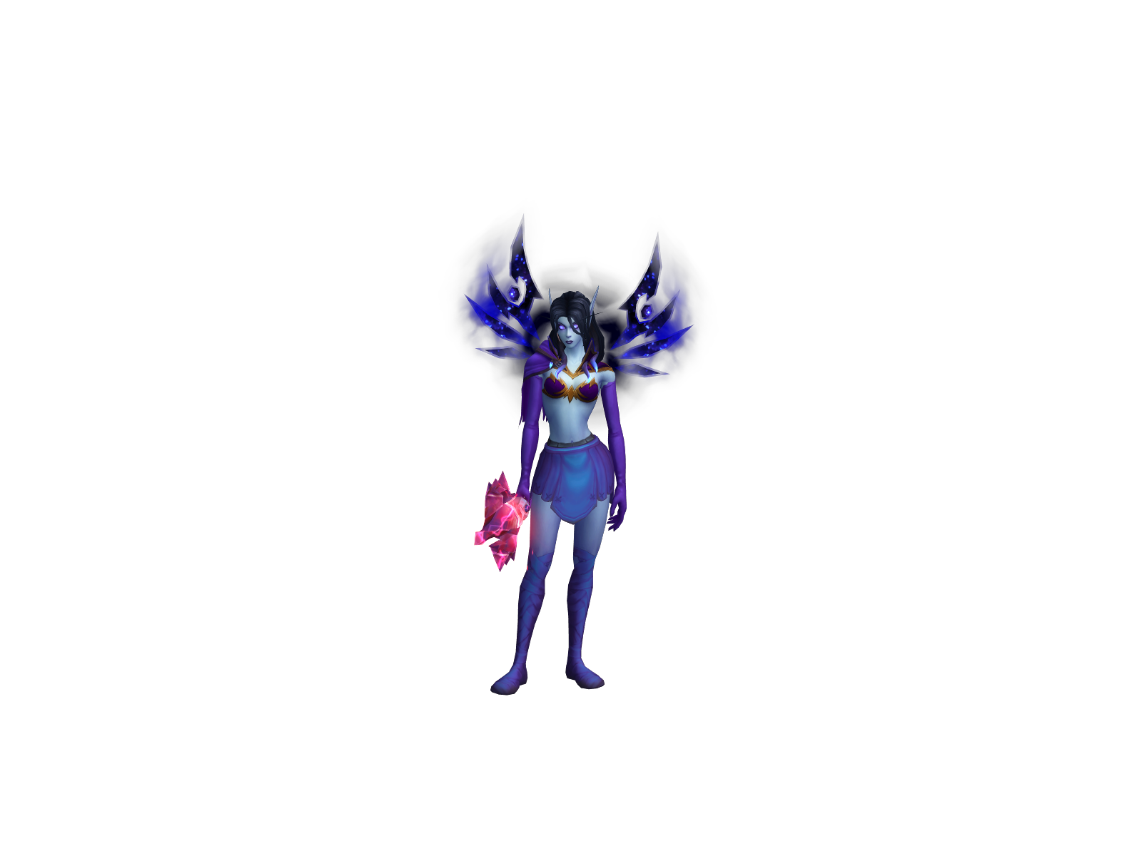 Disctroy 3D character render