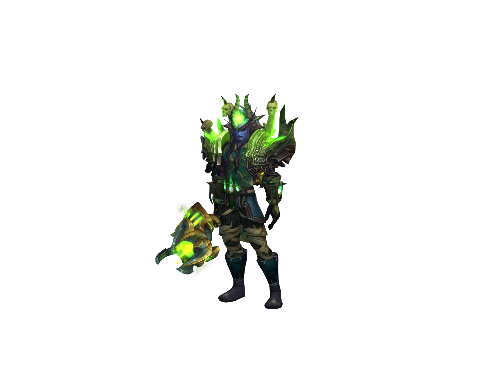Destroys 3D character render
