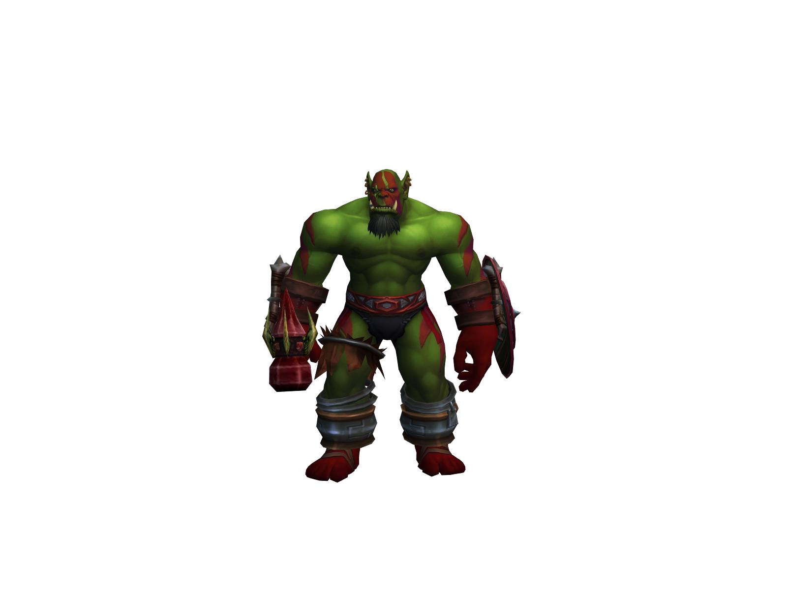 Throrgh 3D character render