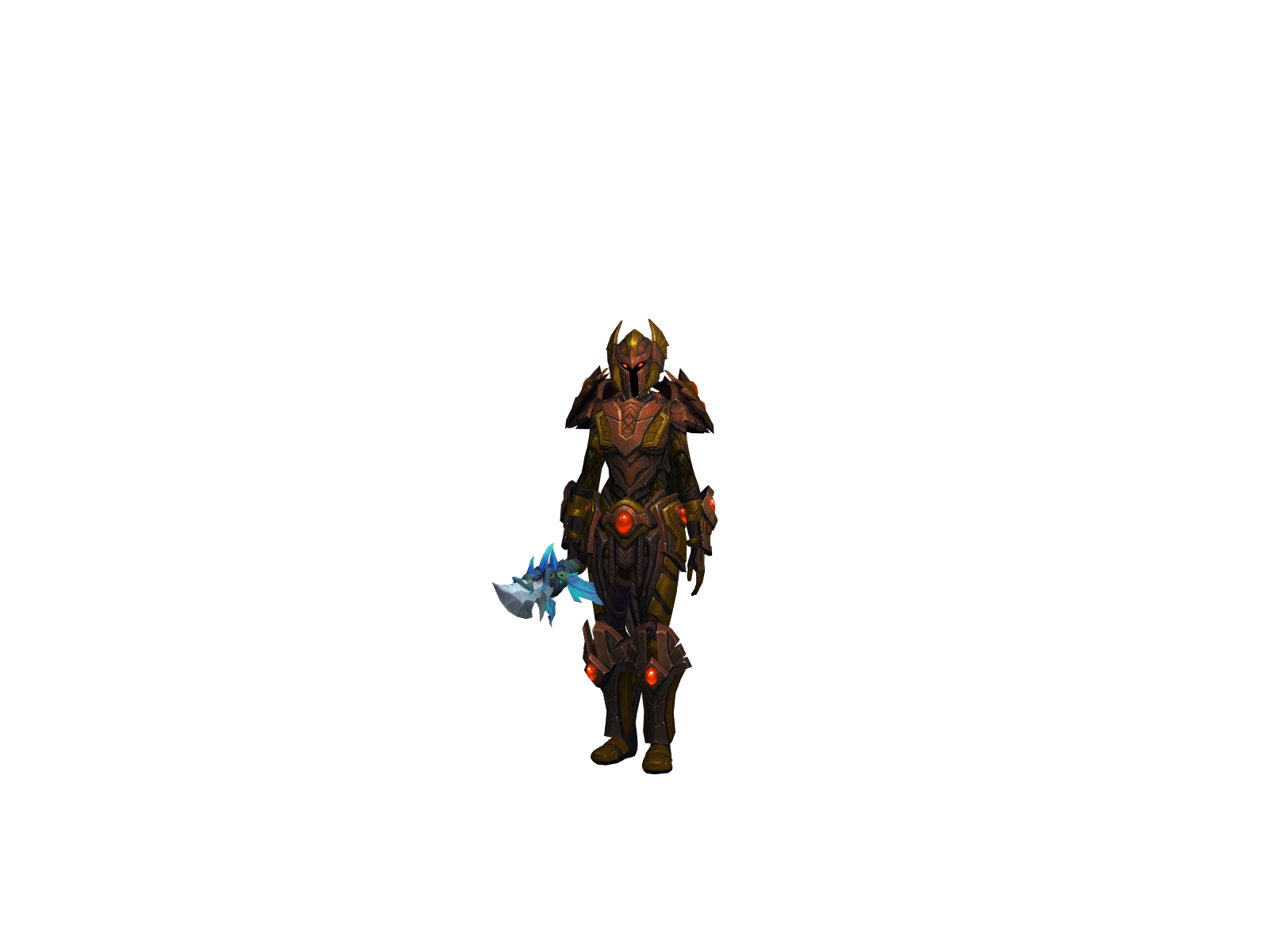 Tarnished 3D character render