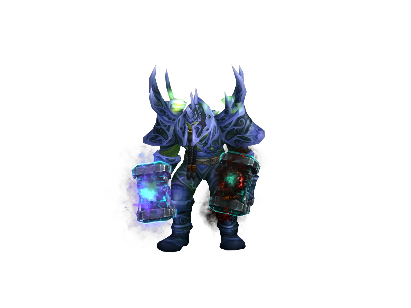 Shamanless 3D character render