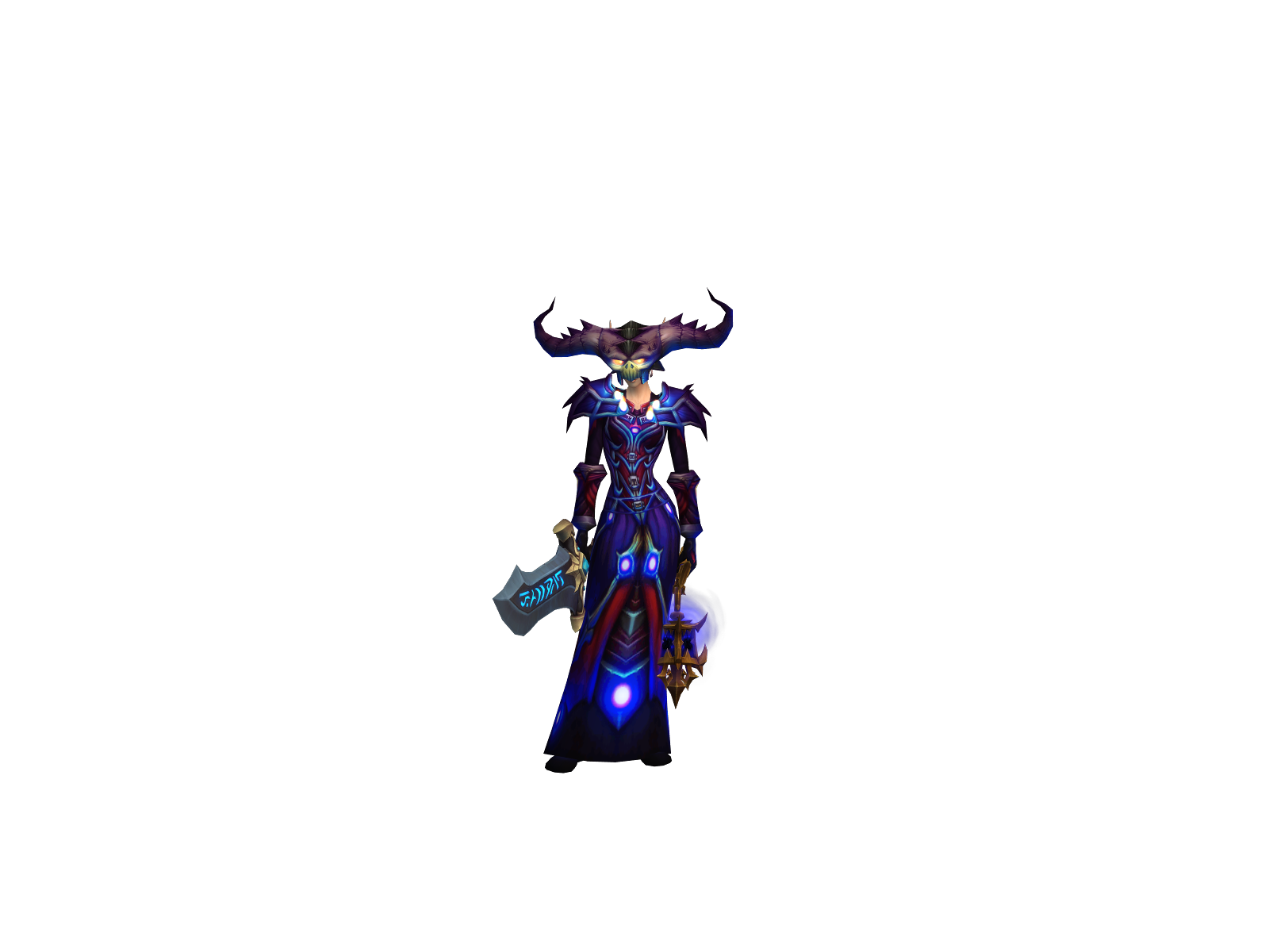 Bquí 3D character render