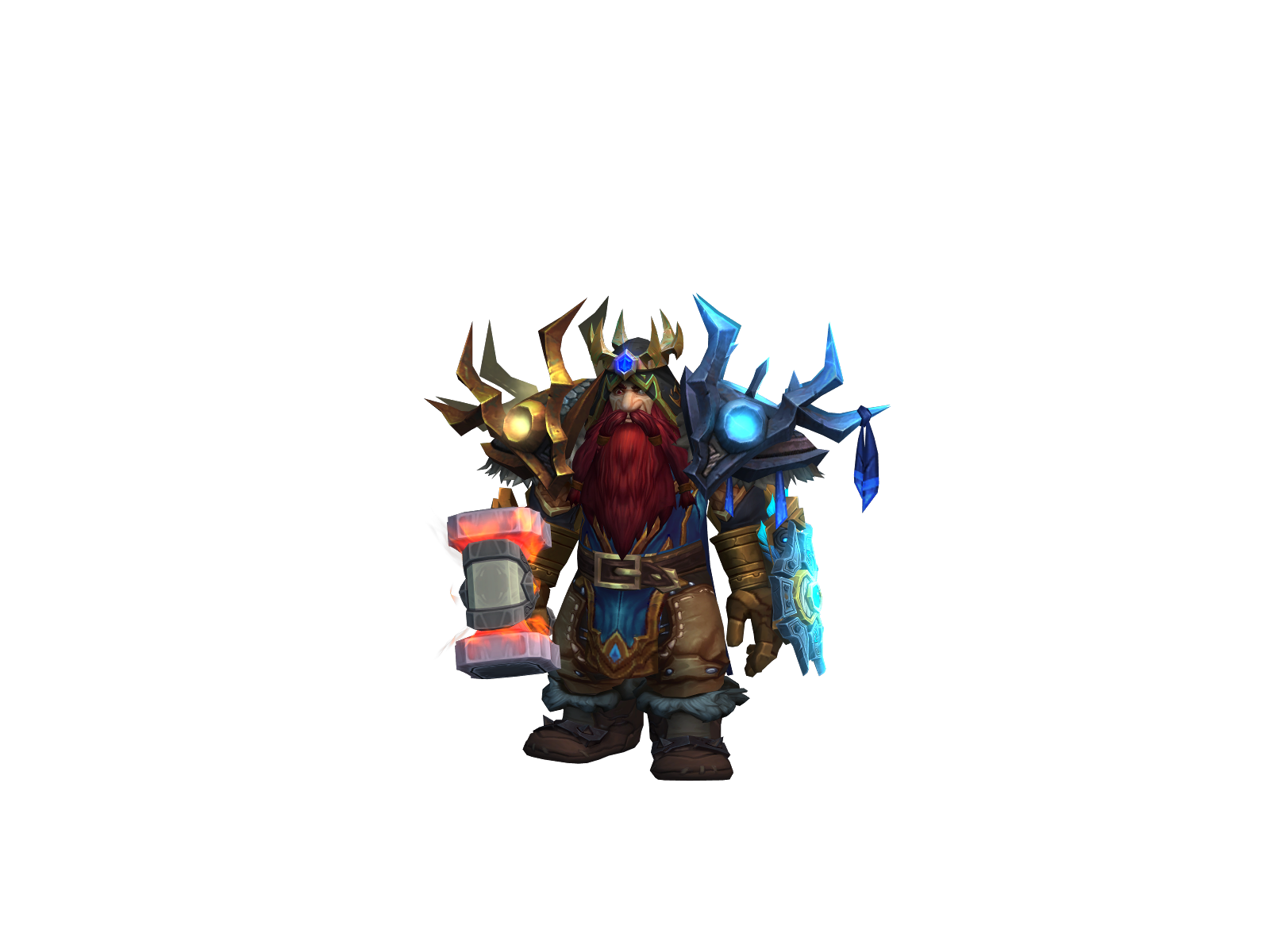 Hedrearwomba 3D character render