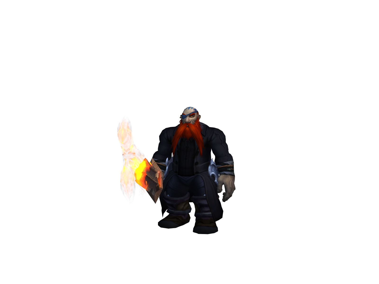 Frazén 3D character render