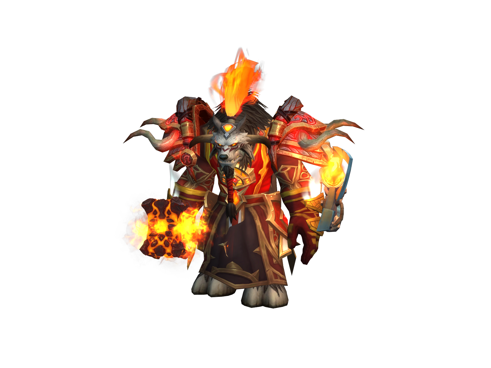 Schamaní 3D character render
