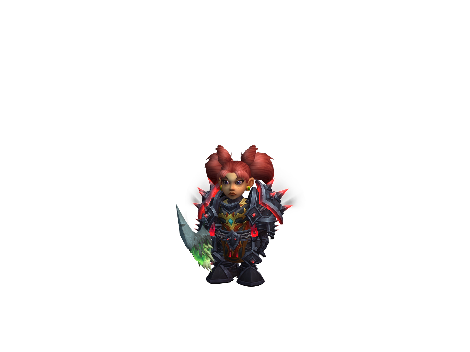 Meli 3D character render