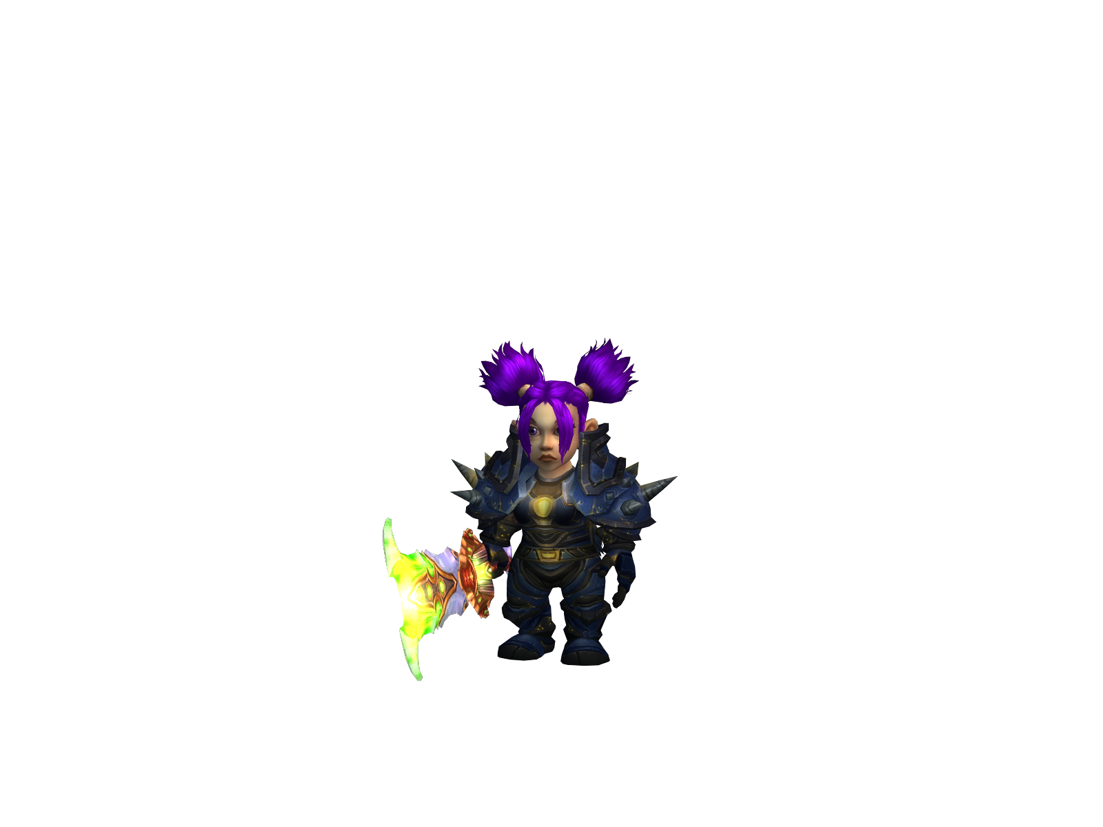 Warzazette 3D character render
