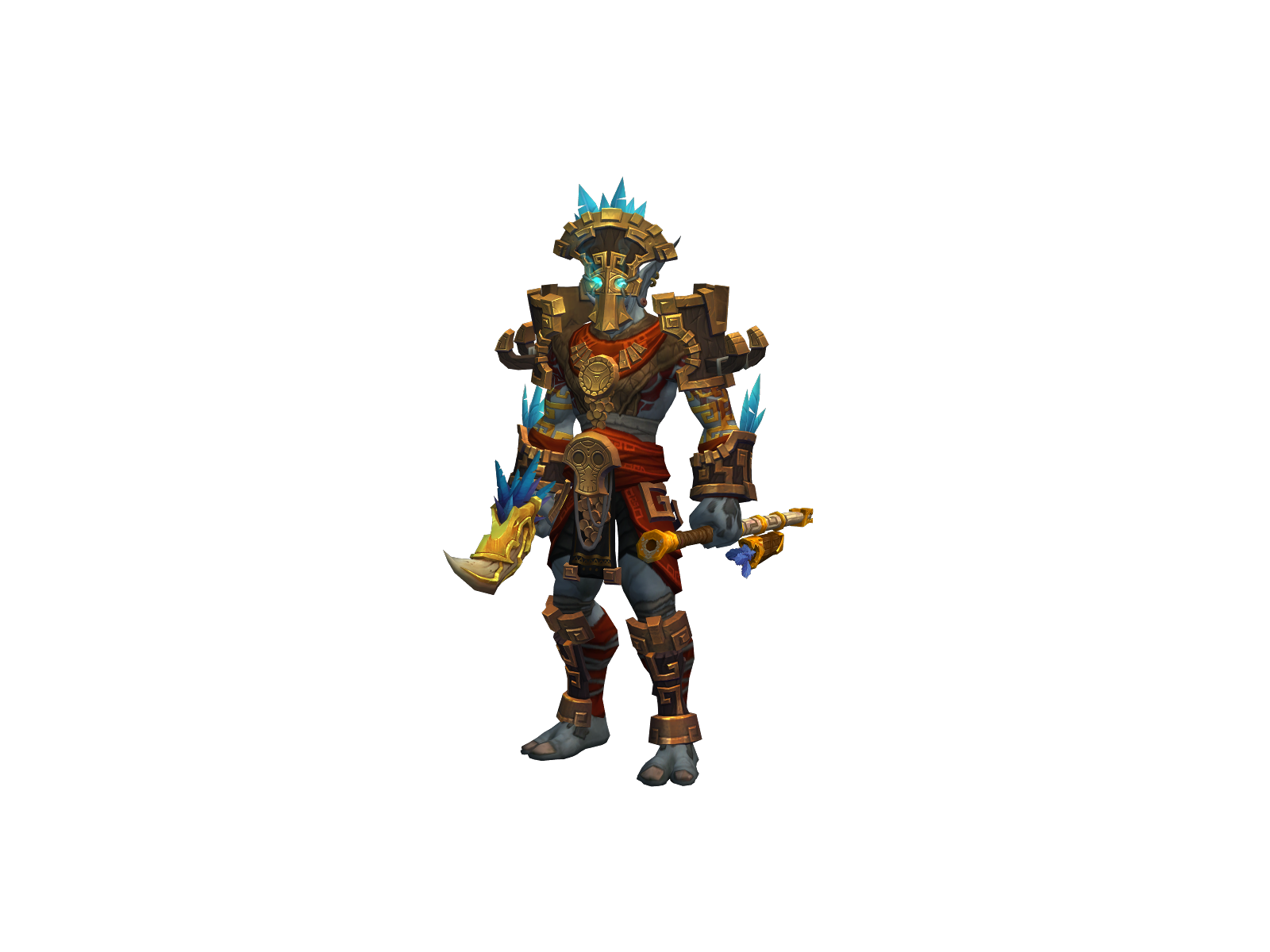 Cuauthemoc 3D character render