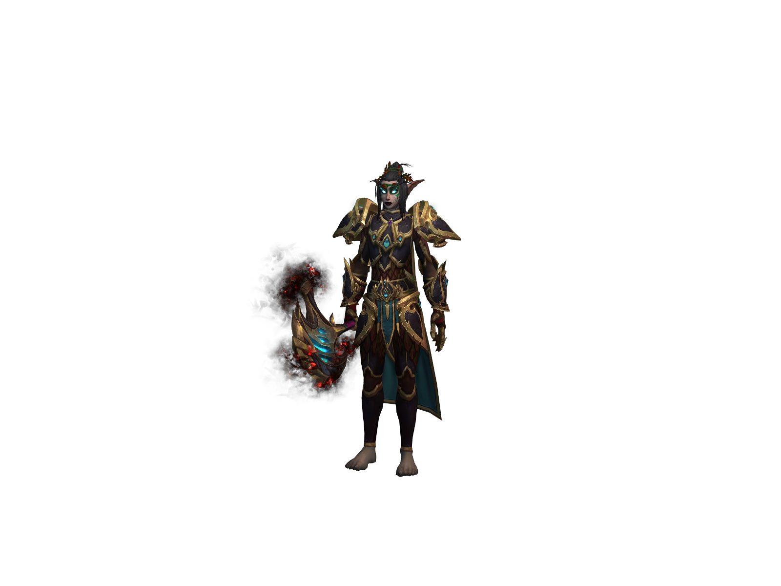 Hallaen 3D character render