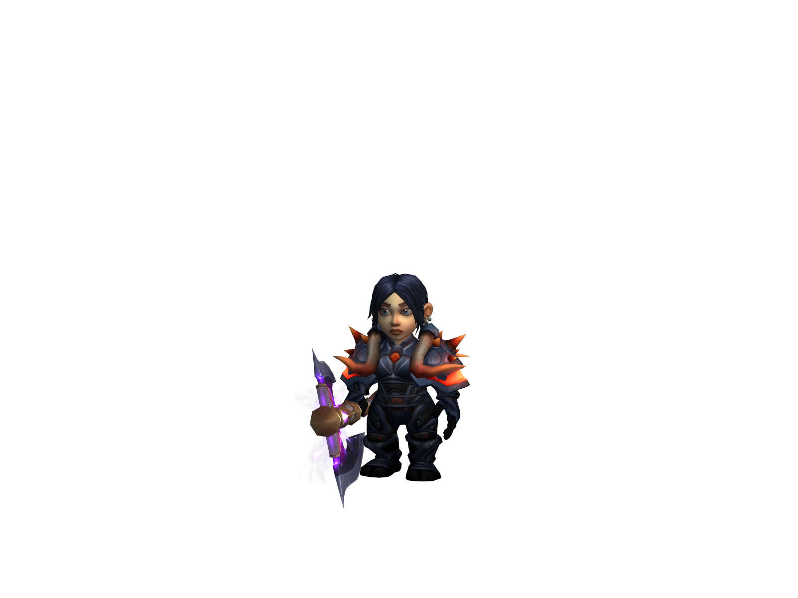 Claimed 3D character render