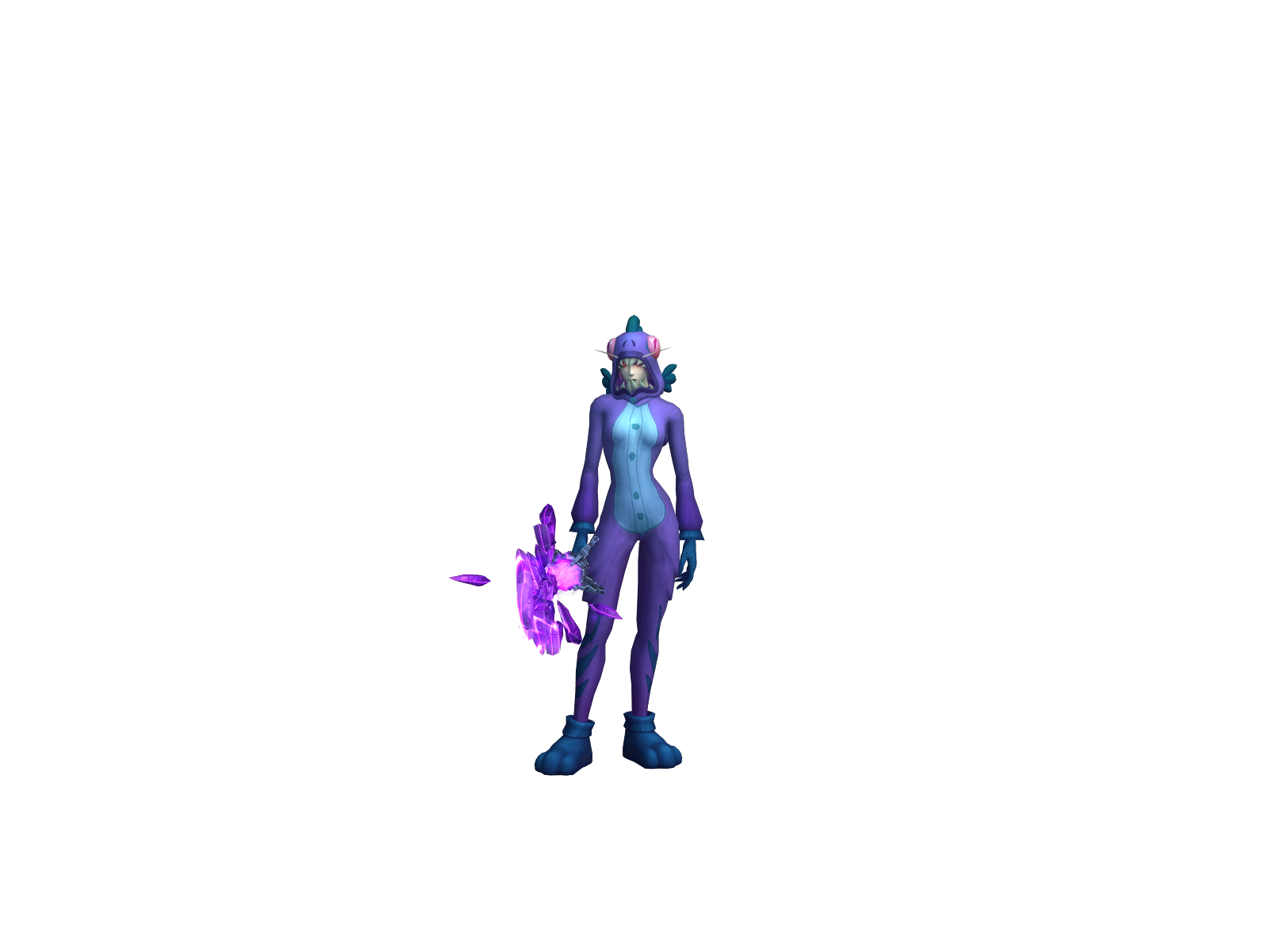 Buvarette 3D character render