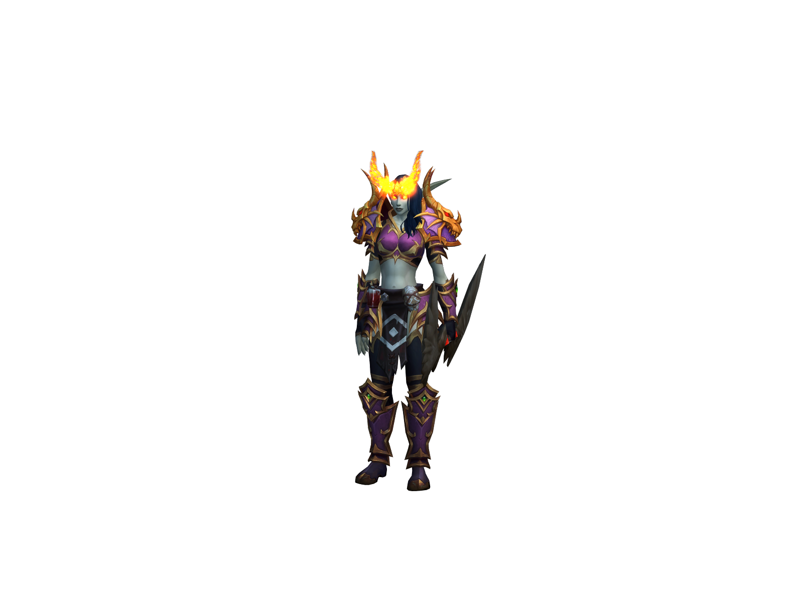 Oshikake 3D character render