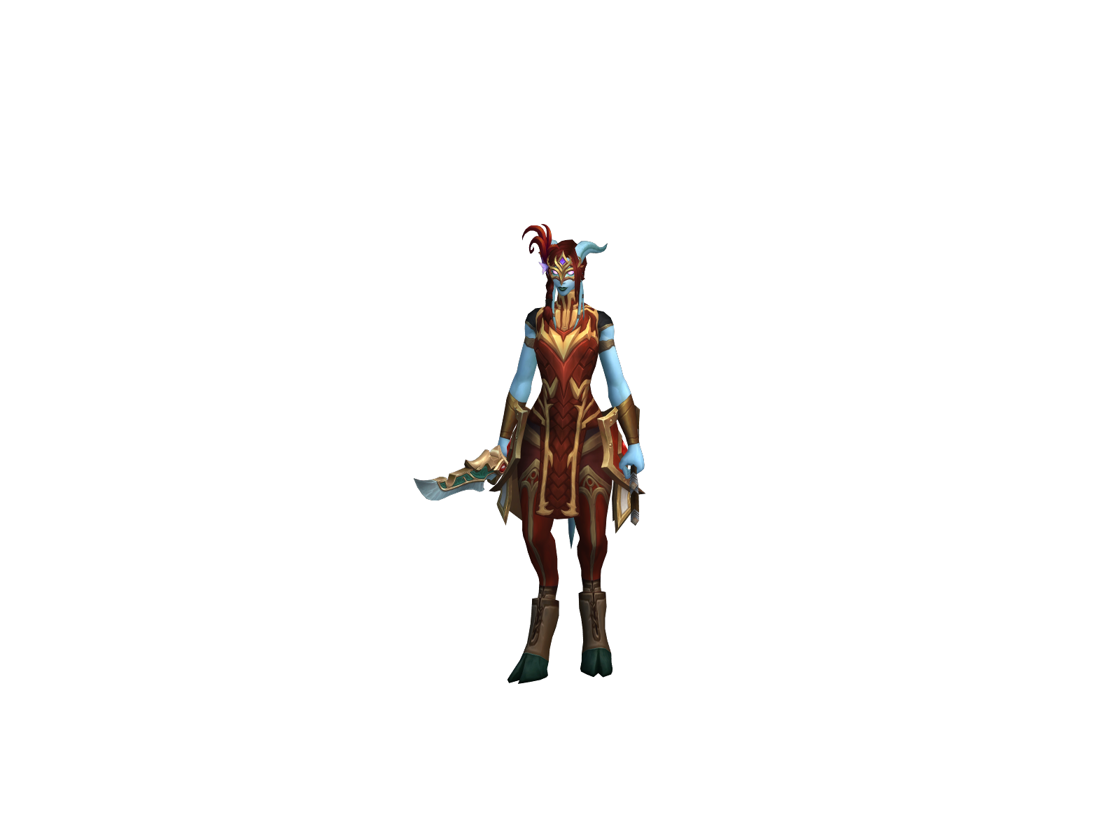 Nievah 3D character render