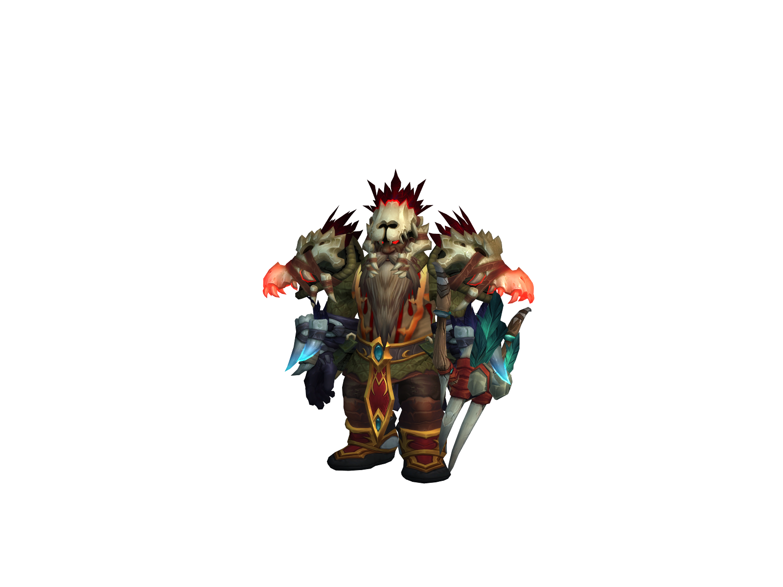 Exbruain 3D character render