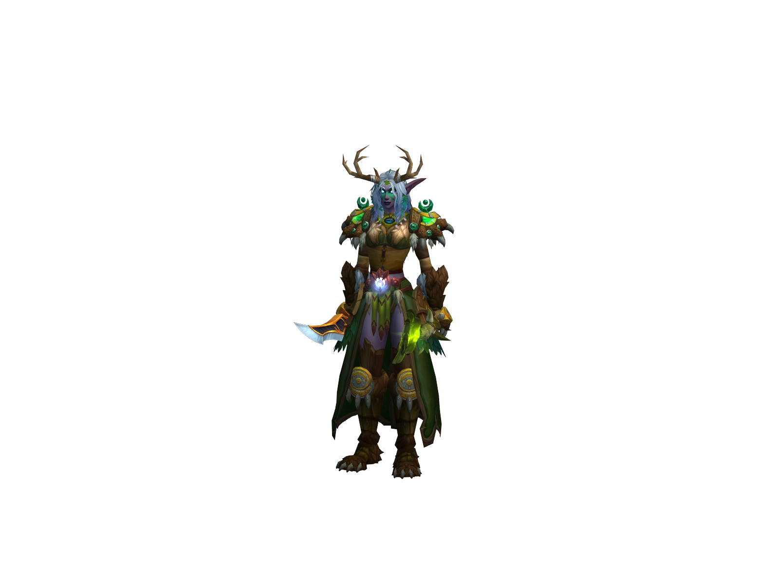 Déluna 3D character render