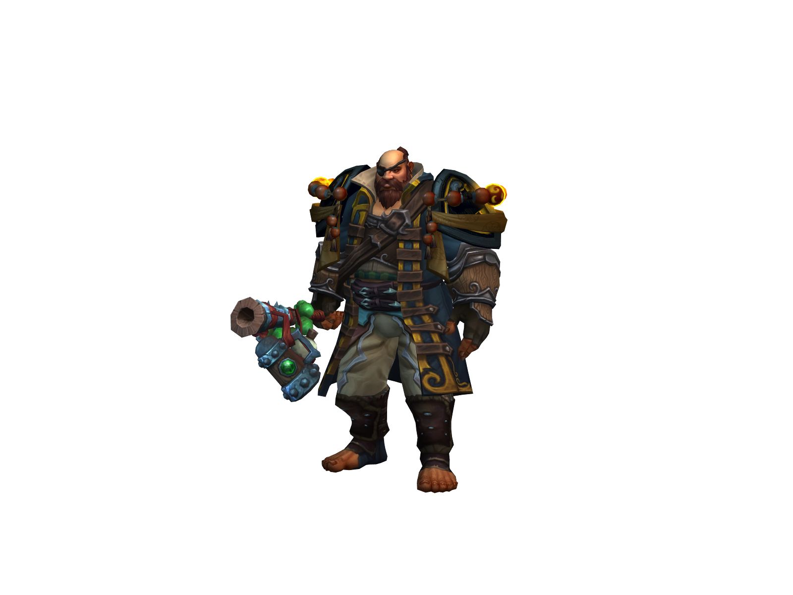 Clennonbell 3D character render