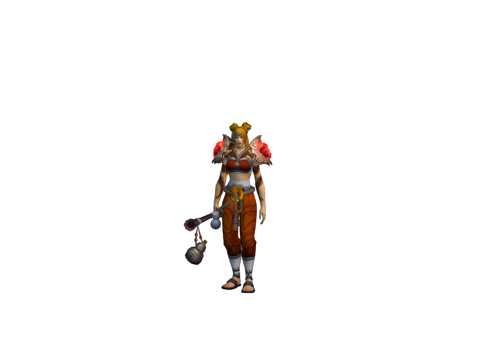 Naruko 3D character render