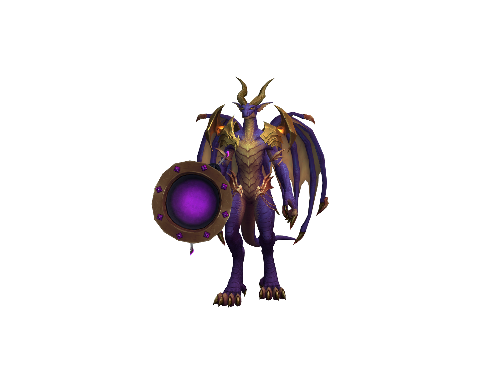 Glittersmaug 3D character render