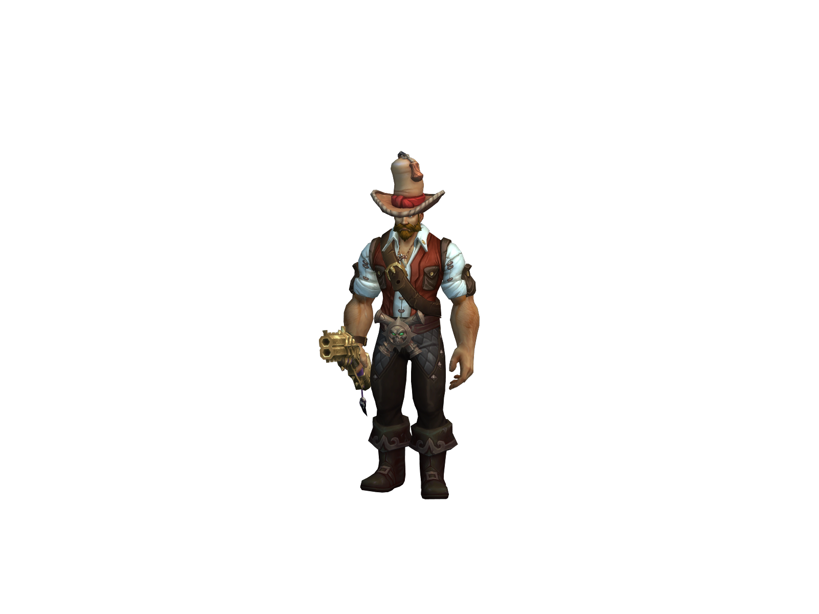 Bucklin 3D character render