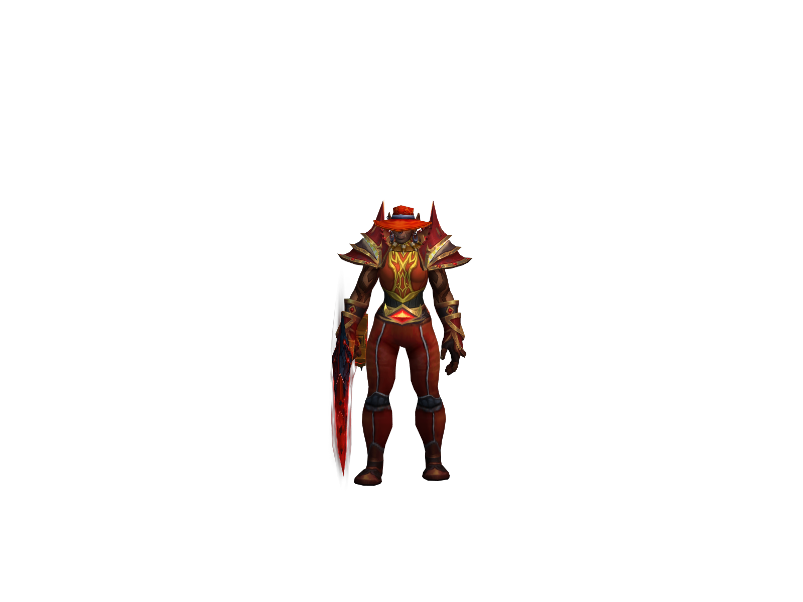 levý 3D character render