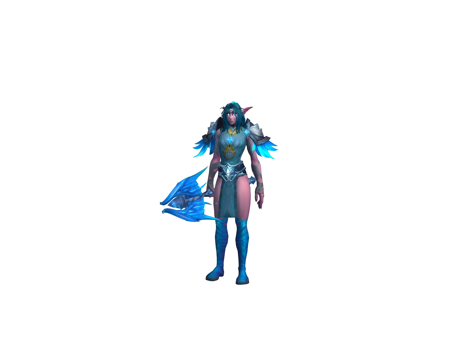 Ashý 3D character render