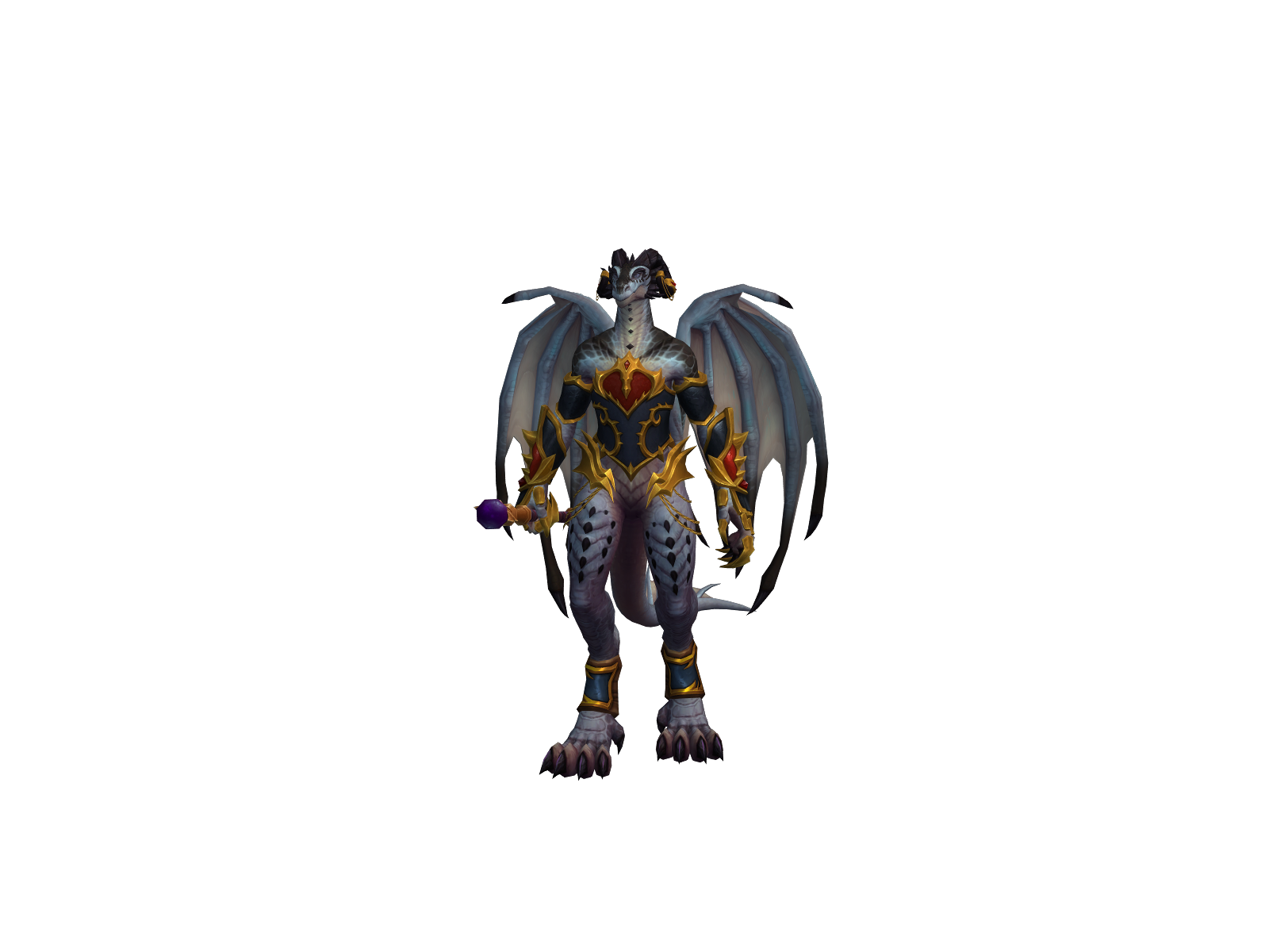 Grimwings 3D character render