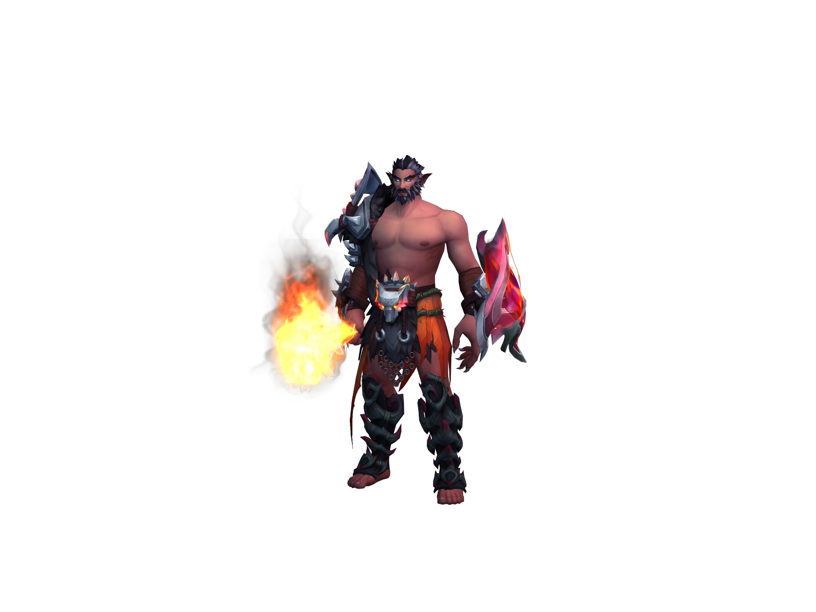 Hurik 3D character render