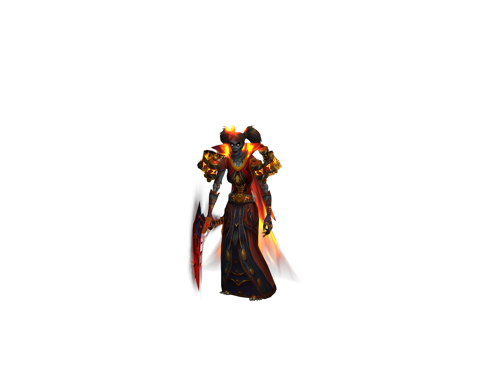 Flameborn 3D character render