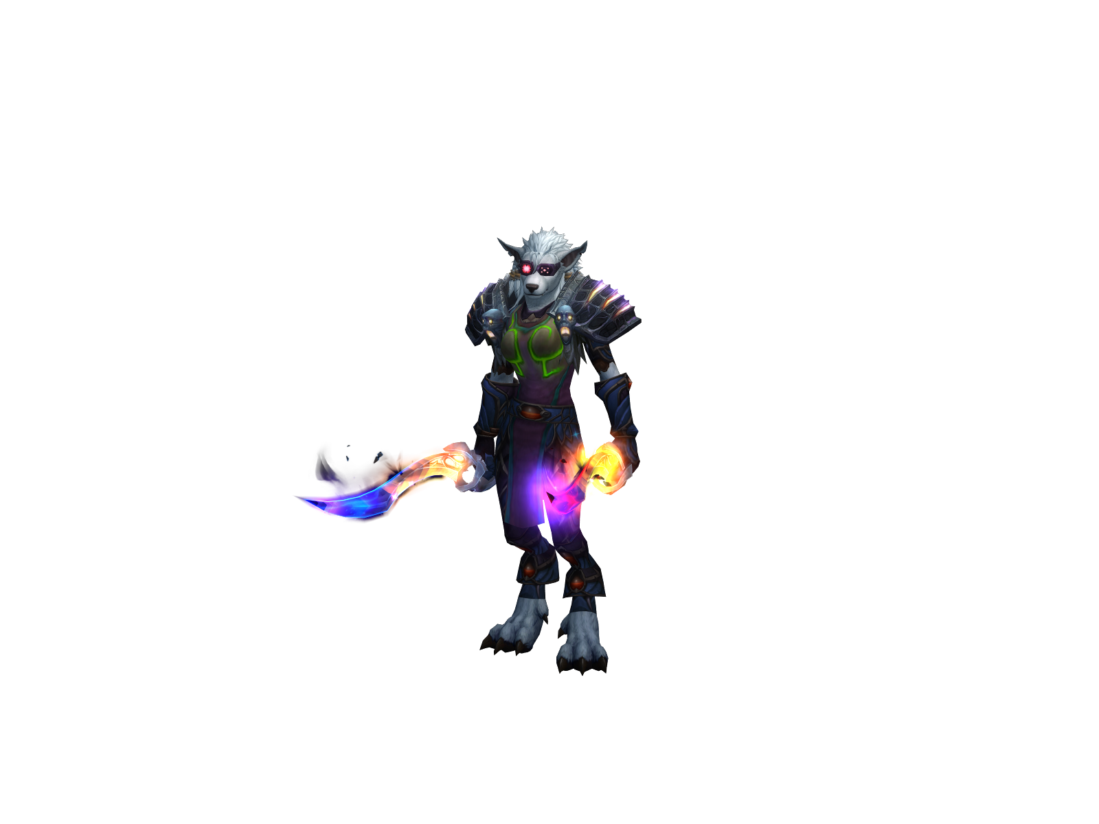 Блэквулф 3D character render