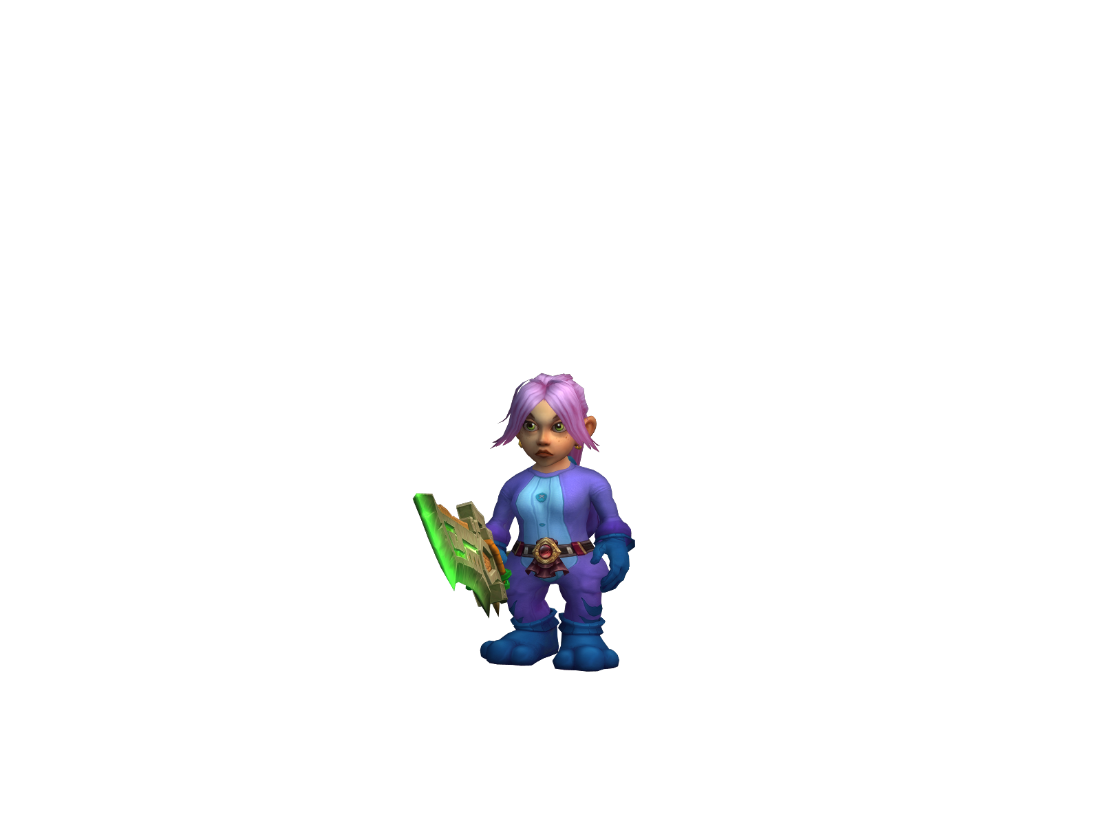 Rozzy 3D character render