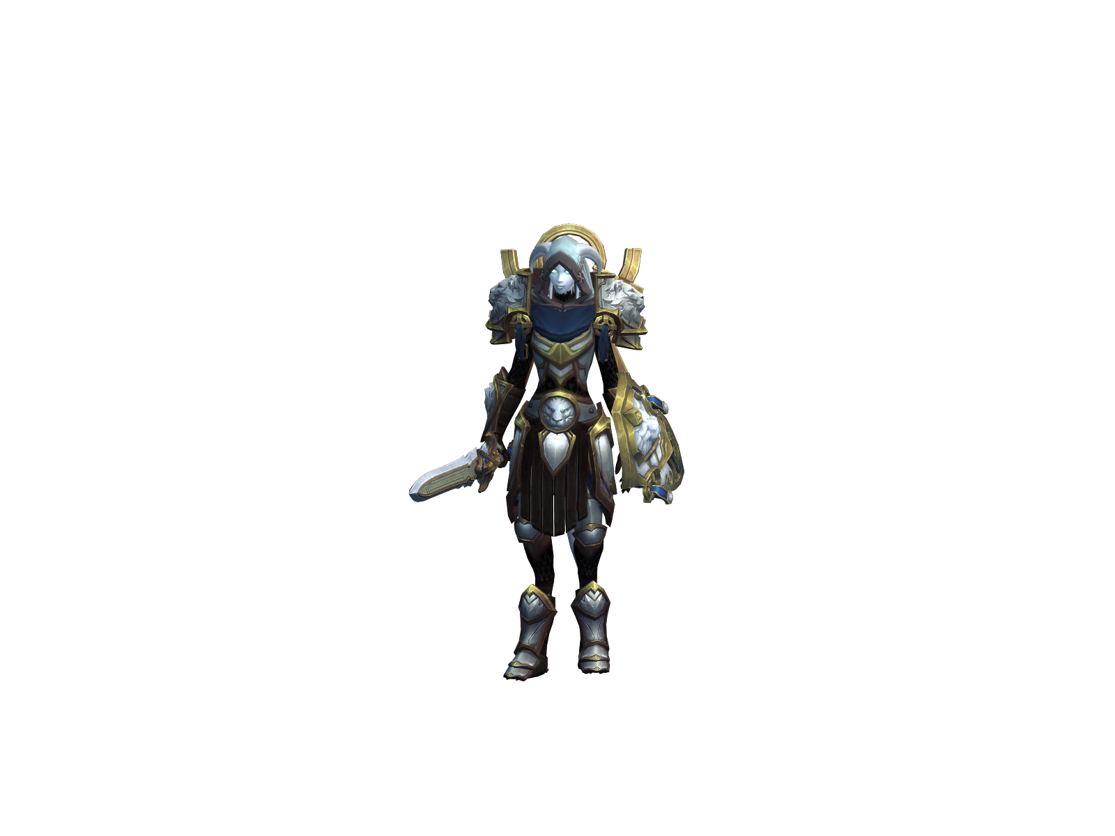 naaru 3D character render
