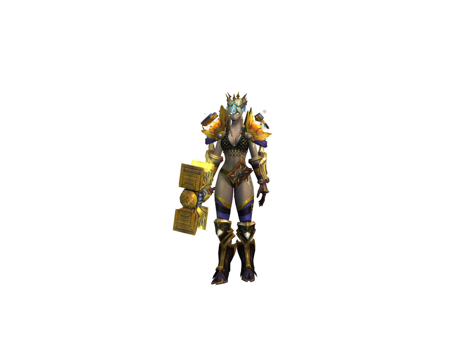 Auryna 3D character render