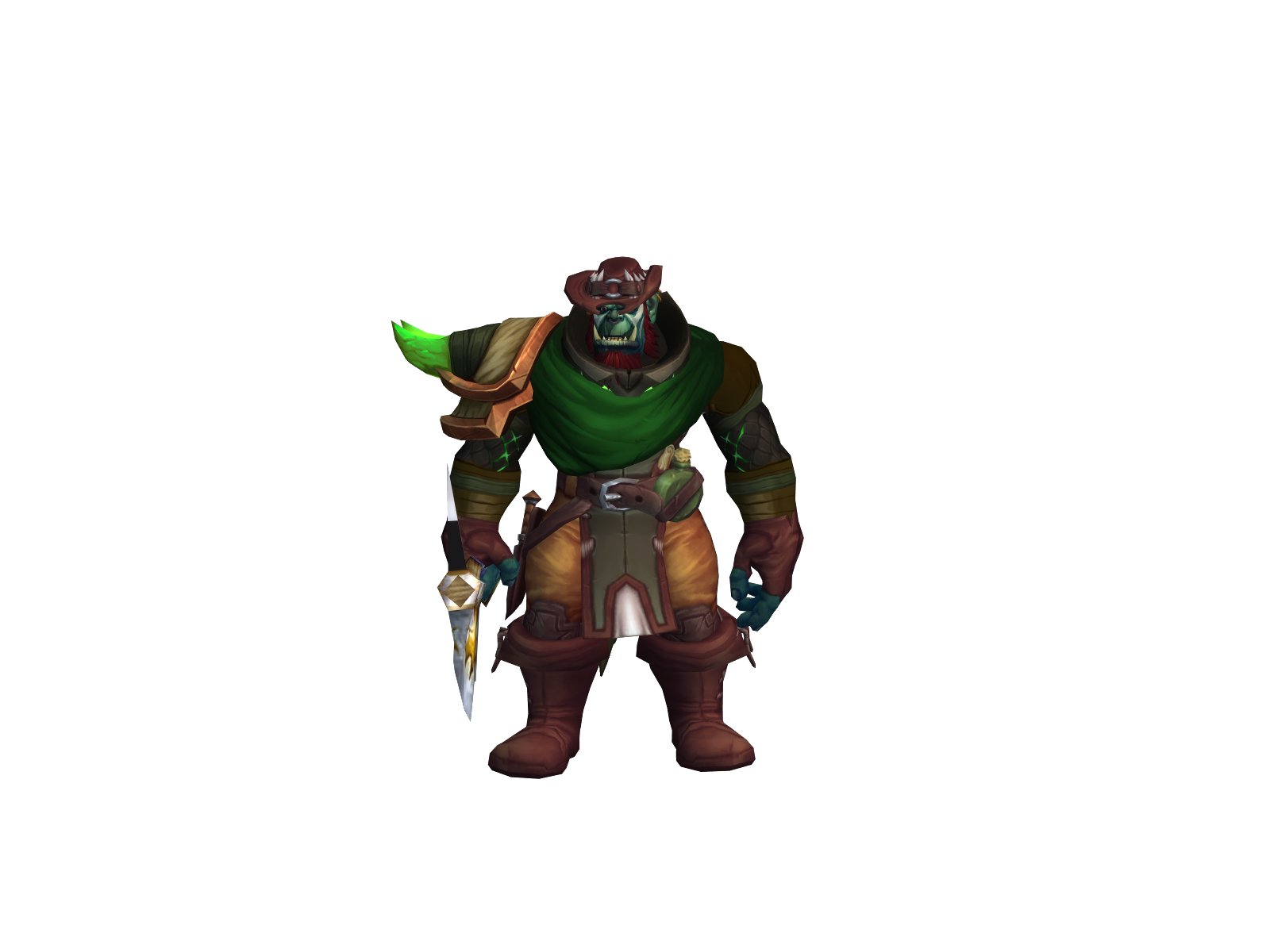 Rahunt 3D character render