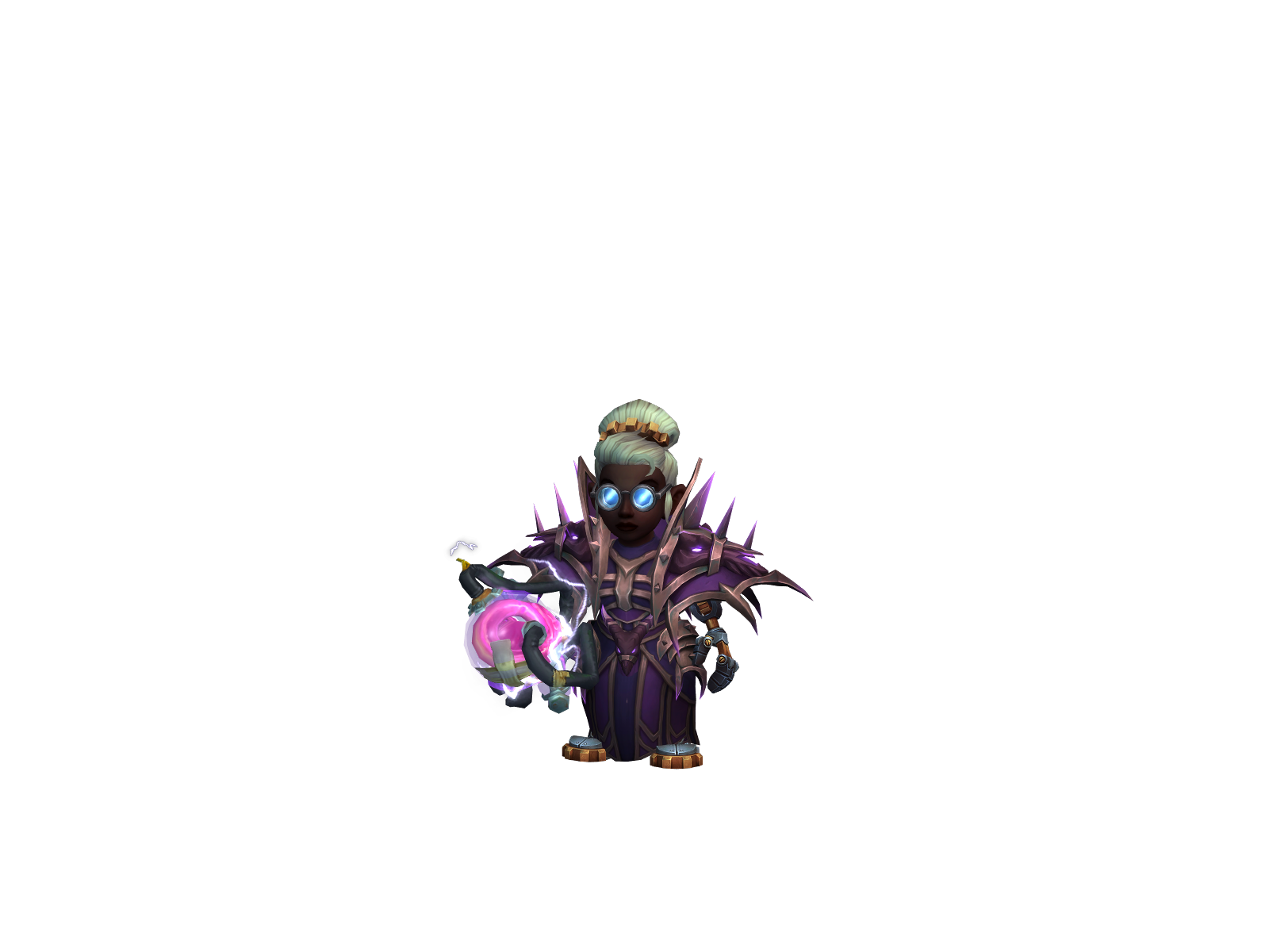 Hexagonal 3D character render
