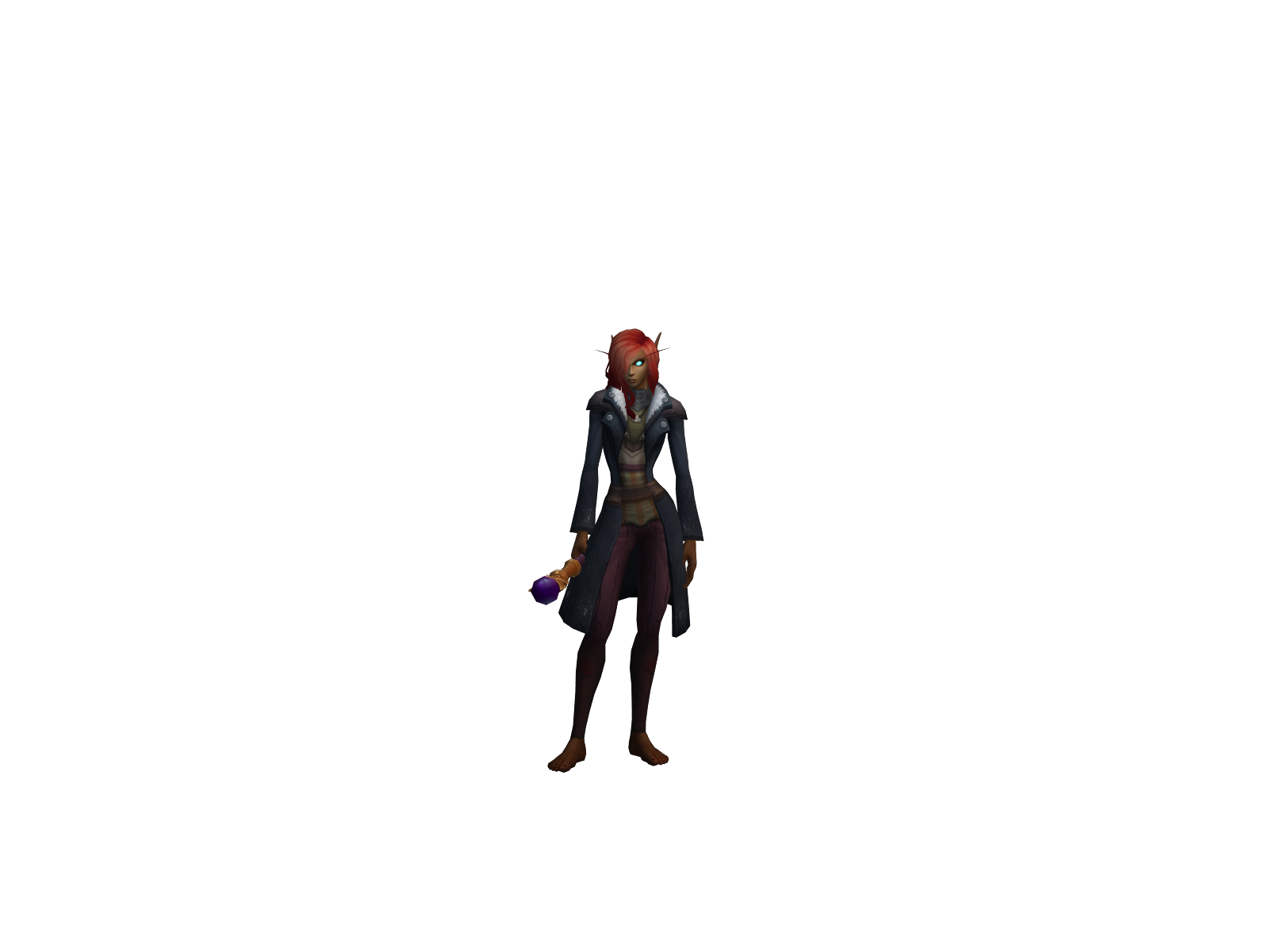 Надирала 3D character render