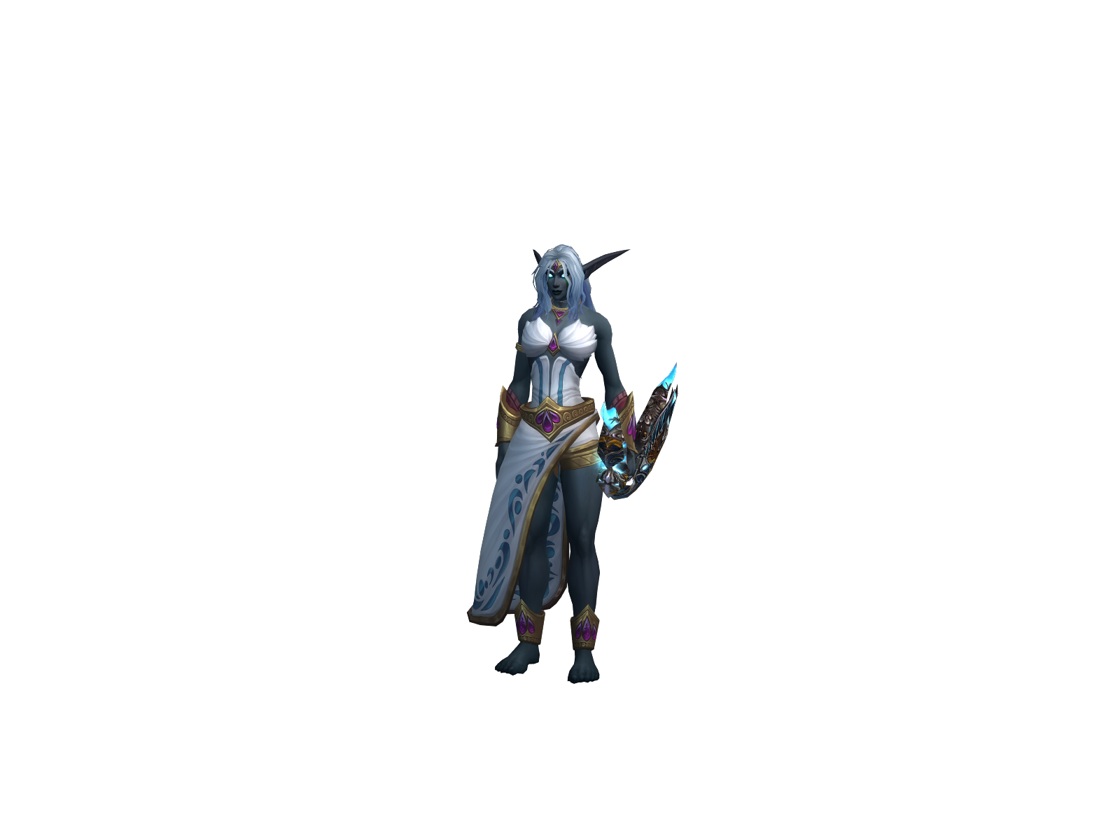 Дикаянимфа 3D character render
