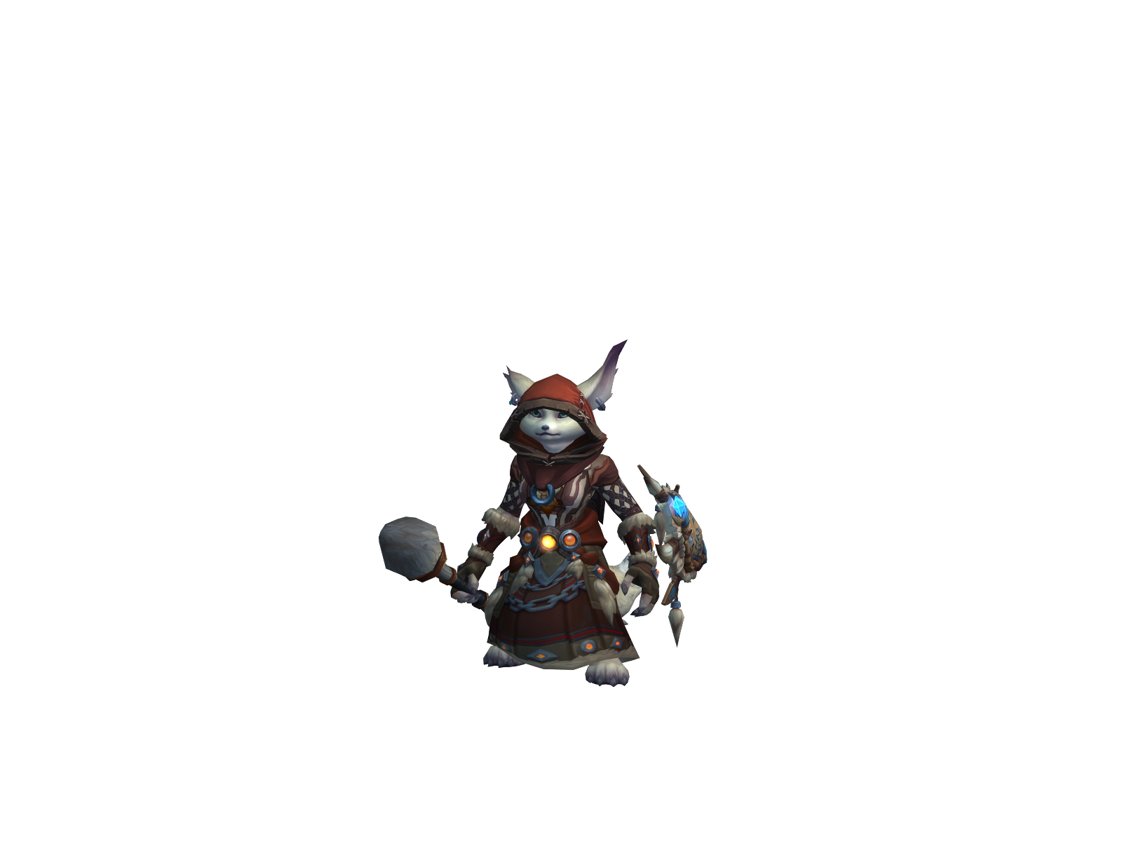 Fluffle 3D character render