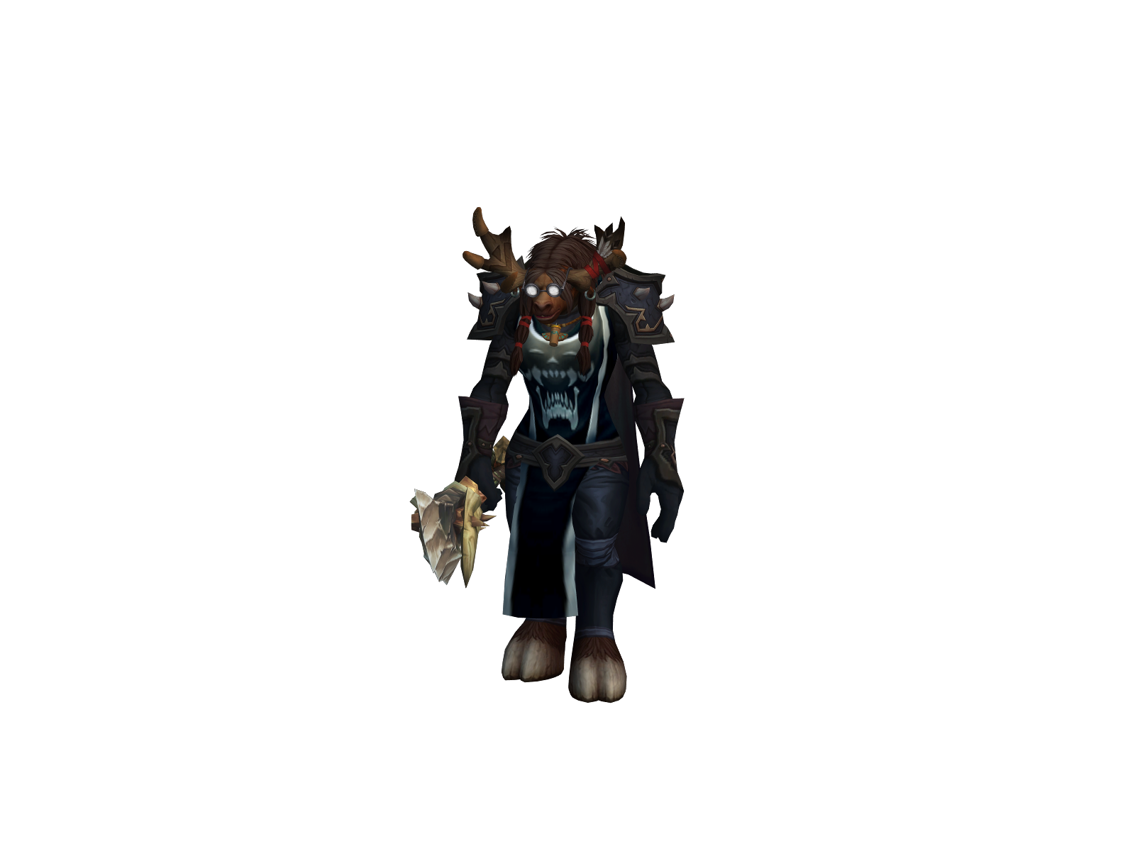 Bushy 3D character render