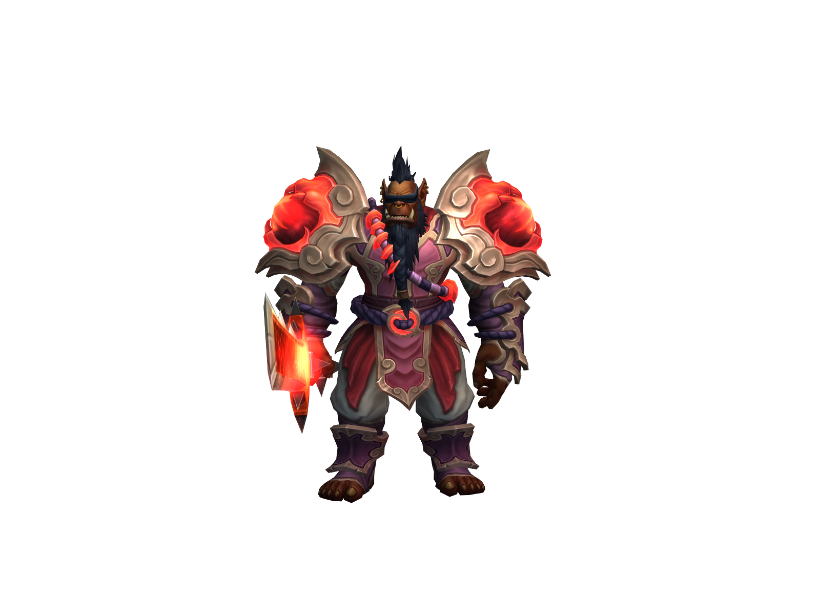 Chmònch 3D character render