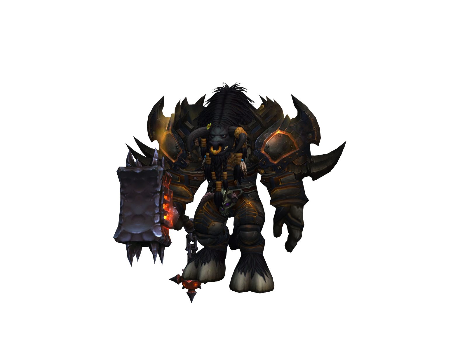 blasphemy 3D character render