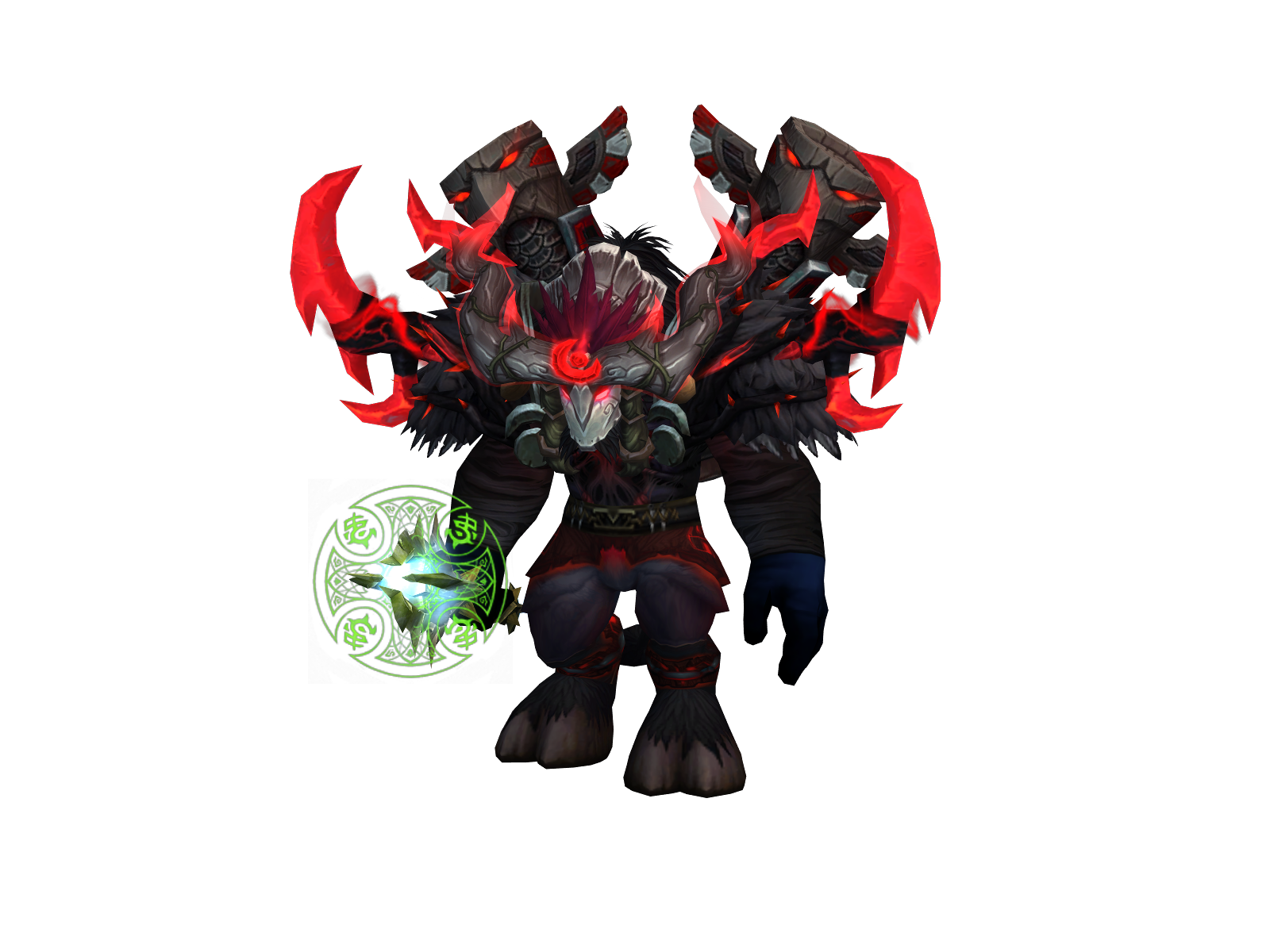 Ledlaser 3D character render