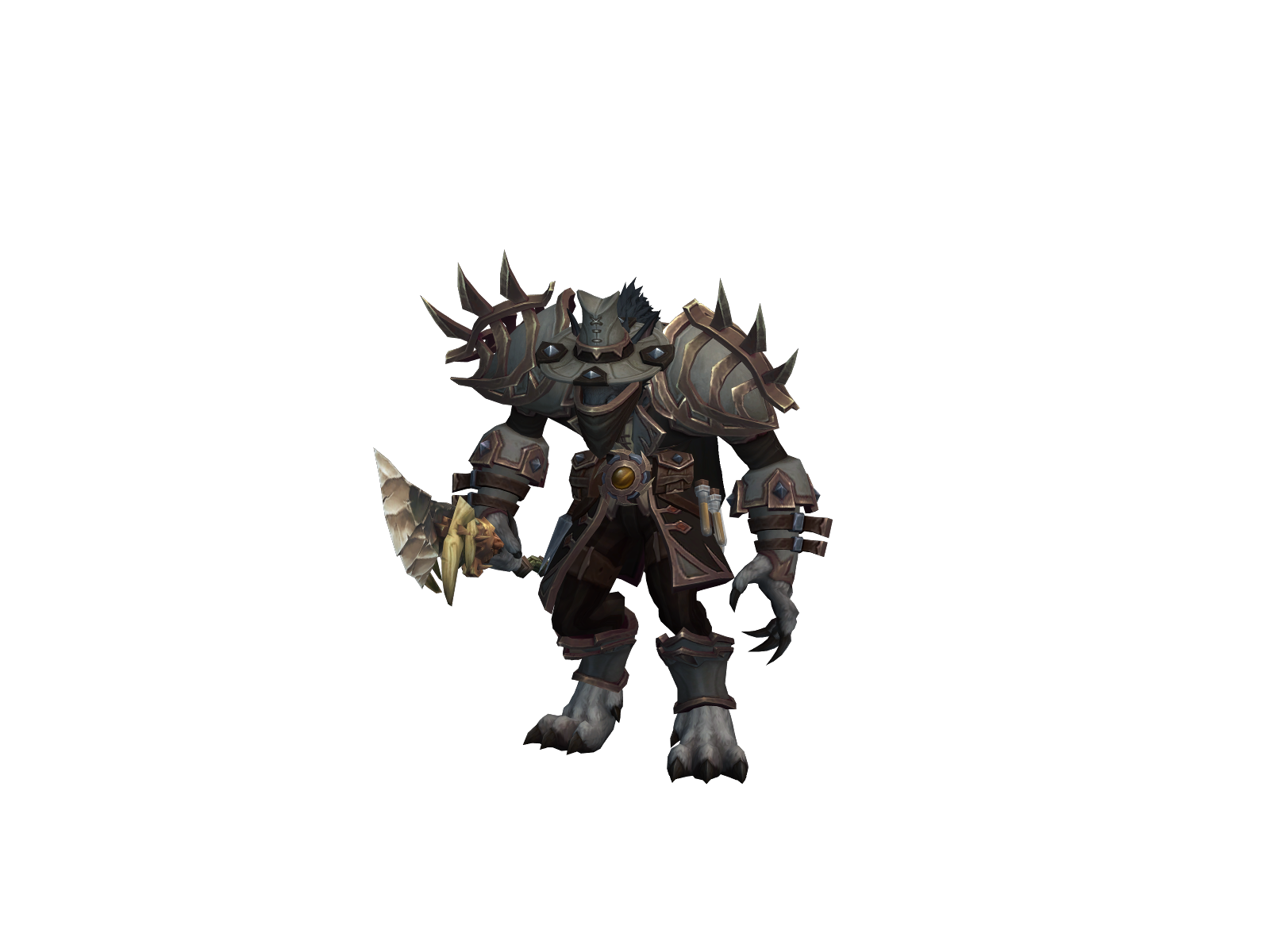 Shadowpelt 3D character render