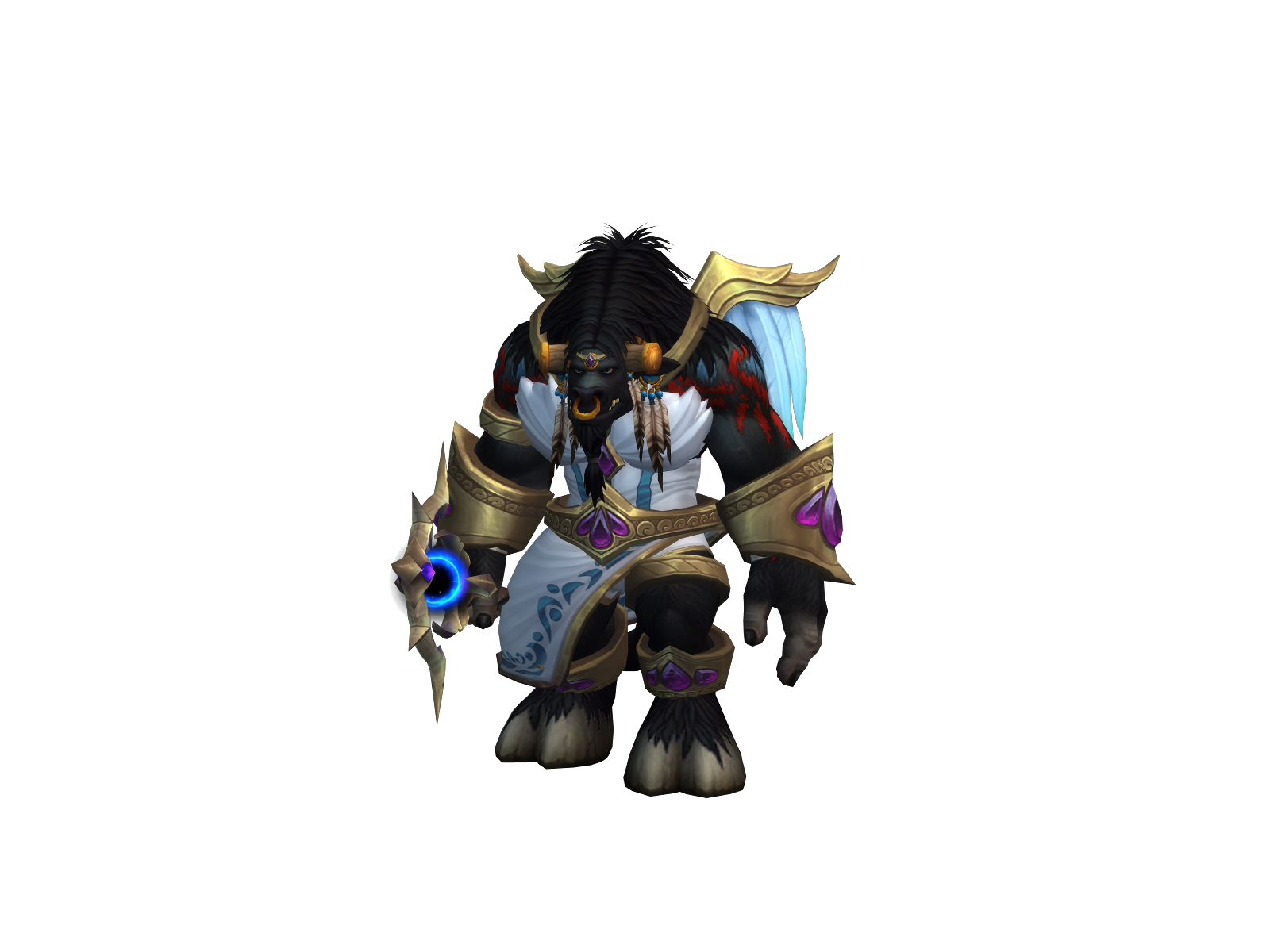 Bàld 3D character render